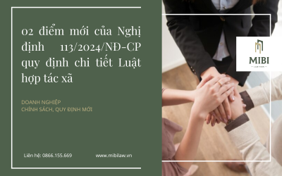 02 điểm mới của Nghị định 113/2024/NĐ-CP quy định chi tiết Luật hợp tác xã