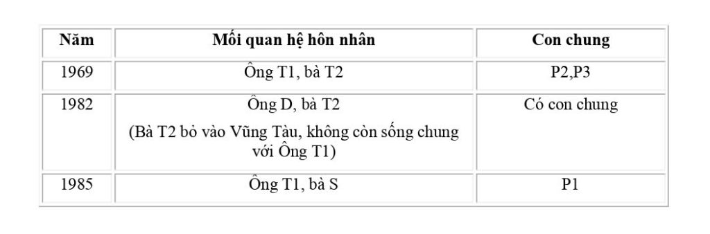 Sơ đồ tóm tắt vụ việc hôn nhân thực tế (Tổng hợp: Hãng luật MIBI)