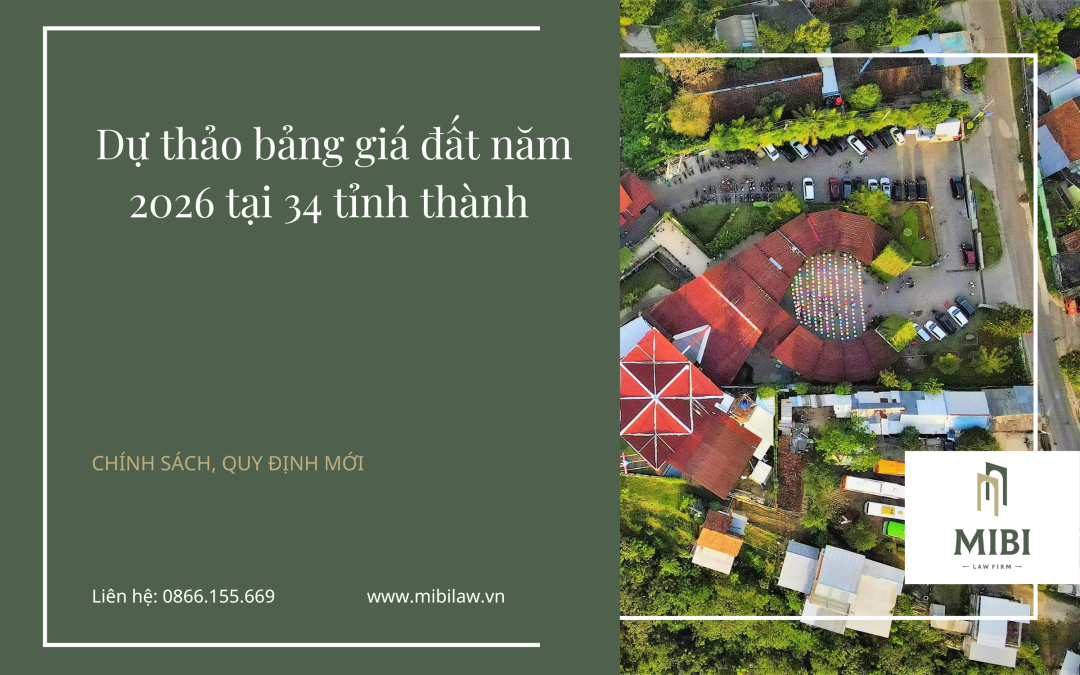 Dự thảo bảng giá đất năm 2026 của 34 tỉnh thành