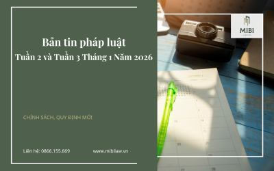 Bản tin pháp luật – Tuần 2 và Tuần 3 Tháng 1 – NEW